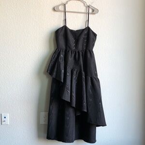 NWT Kate Spade x Target Black Tiered Ruffle Voluminous Midi Dress